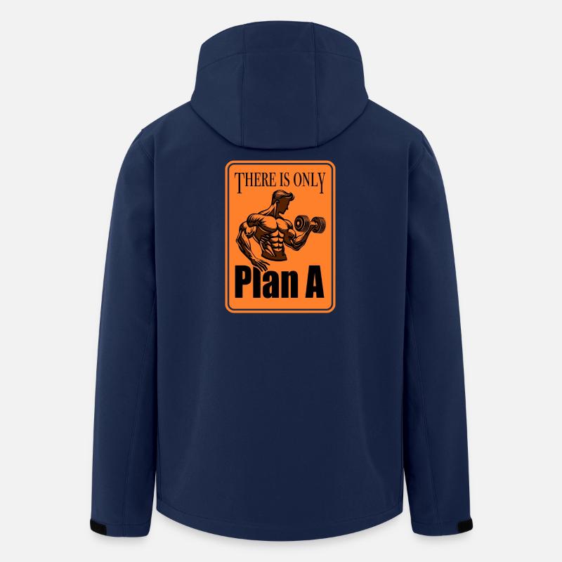 Seul le plan A - Veste softshell homme en polyester recyclé Stanley/Stella - marine