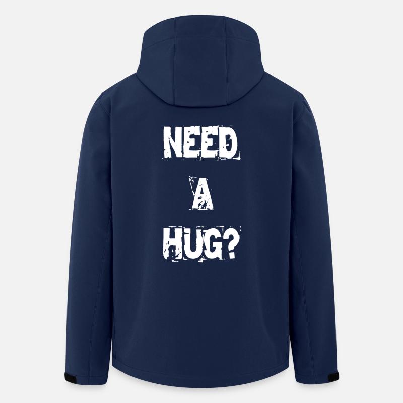 Need a Hug ? - Veste softshell homme en polyester recyclé Stanley/Stella - marine