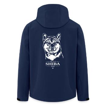 Shiba Dad Shiba Inu Hunde Hund Wilsigns - Recycelte Männer Softshell-Jacke von Stanley/Stella - Navy - Hinten - AI Model Male 185 light (185cm)