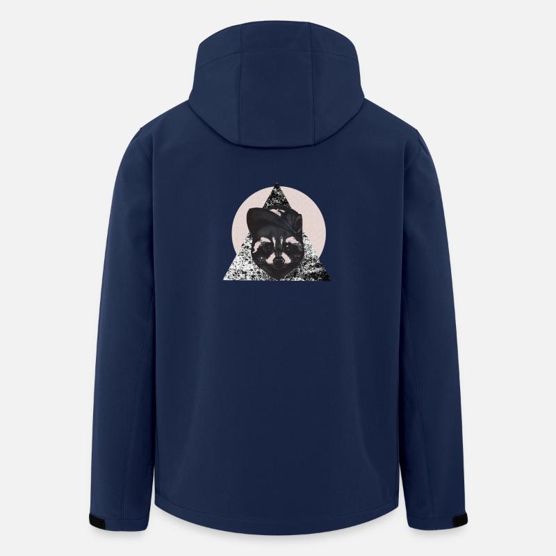 Waschbär - Recycelte Männer Softshell-Jacke von Stanley/Stella - Navy