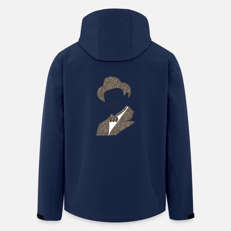 poirot agatha christie - Recycelte Männer Softshell-Jacke von Stanley/Stella - Navy