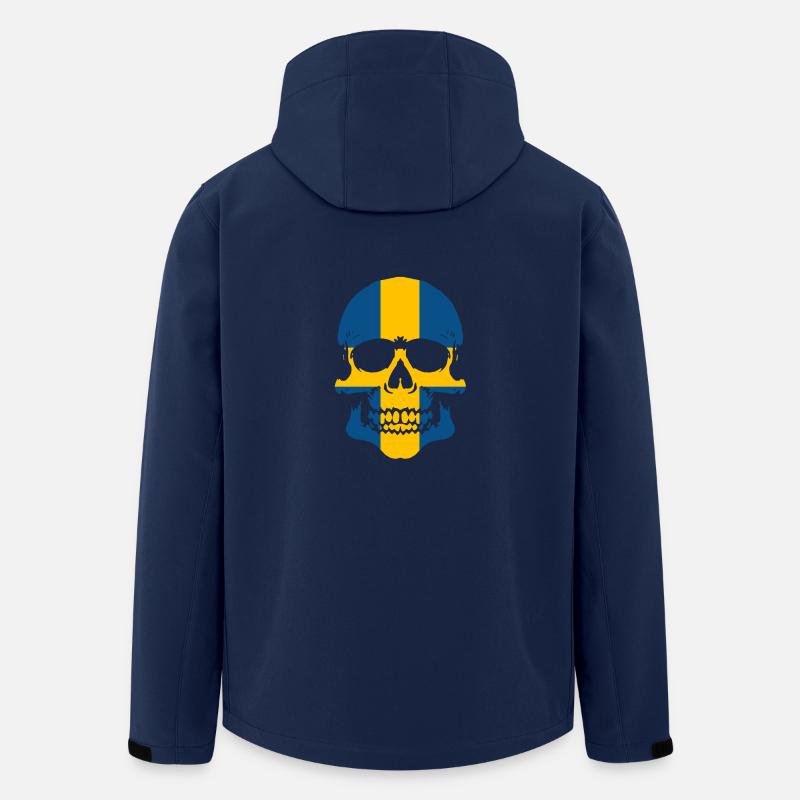 Schweden Totenkopf - Recycelte Männer Softshell-Jacke von Stanley/Stella - Navy