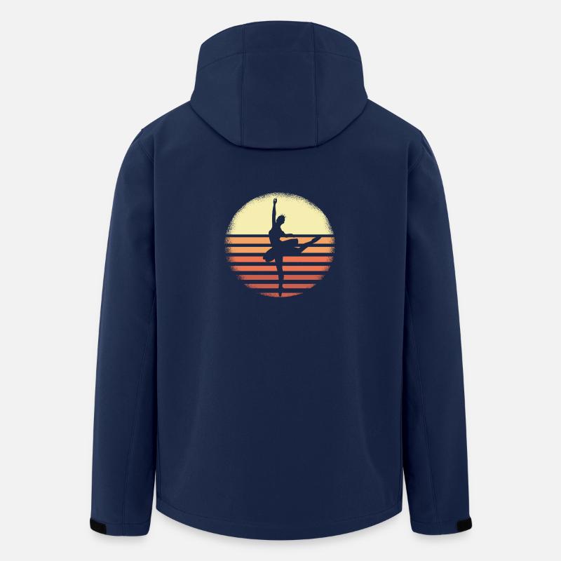 Ballet Ballerina Silhouette – - Men’s Recycled Softshell Jacket by Stanley/Stella - navy
