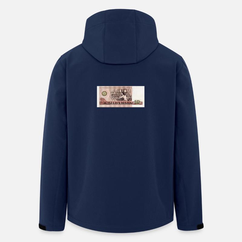 10 Markschein der DDR - Recycelte Männer Softshell-Jacke von Stanley/Stella - Navy