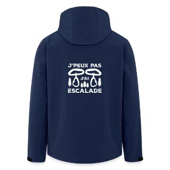 J'peux pas j'ai Escalade - Veste softshell homme en polyester recyclé Stanley/Stella - marine - Dos - AI Model Male 185 light (185cm)