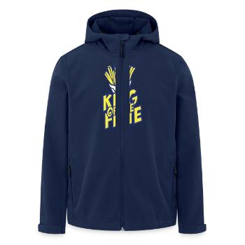 Nord Pas De Calais NPDC King of the frite - Veste softshell homme en polyester recyclé Stanley/Stella - marine - Devant - AI Model Male 185 light (185cm)