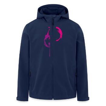 Kreise - Recycelte Männer Softshell-Jacke von Stanley/Stella - Navy - Vorne - AI Model Male 185 light (185cm)