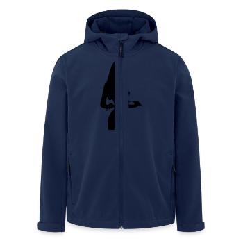 Domina Silhouette - Recycelte Männer Softshell-Jacke von Stanley/Stella - Navy - Vorne - AI Model Male 185 light (185cm)