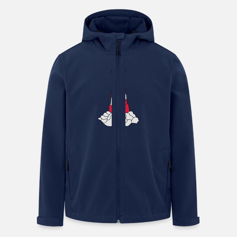 lighthouse - Veste softshell homme en polyester recyclé Stanley/Stella - marine