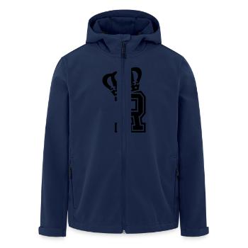 Letter R - Men’s Recycled Softshell Jacket by Stanley/Stella - navy - Front - AI Model Male 185 light (185cm)