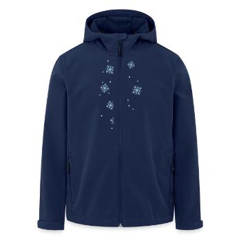snowflakes - Recycelte Männer Softshell-Jacke von Stanley/Stella - Navy - Vorne - AI Model Male 185 light (185cm)