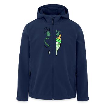 Baby mojito - Veste softshell homme en polyester recyclé Stanley/Stella - marine - Devant - AI Model Male 185 light (185cm)