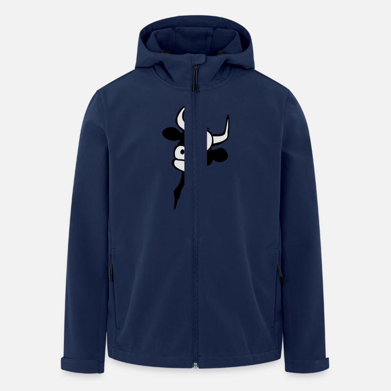 Funny cow - Men’s Recycled Softshell Jacket by Stanley/Stella - navy