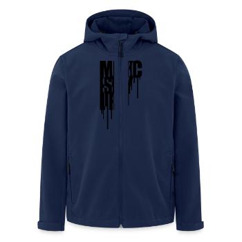 Music Is My Life Graffiti Design - Veste softshell homme en polyester recyclé Stanley/Stella - marine - Devant - AI Model Male 185 light (185cm)