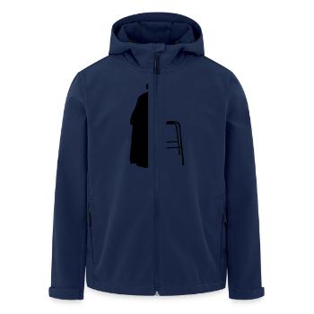 Granny with cane walking stick go Bock - Men’s Recycled Softshell Jacket by Stanley/Stella - navy - Front - AI Model Male 185 light (185cm)