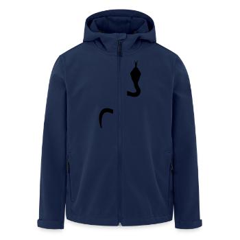 Schlange - Recycelte Männer Softshell-Jacke von Stanley/Stella - Navy - Vorne - AI Model Male 185 light (185cm)