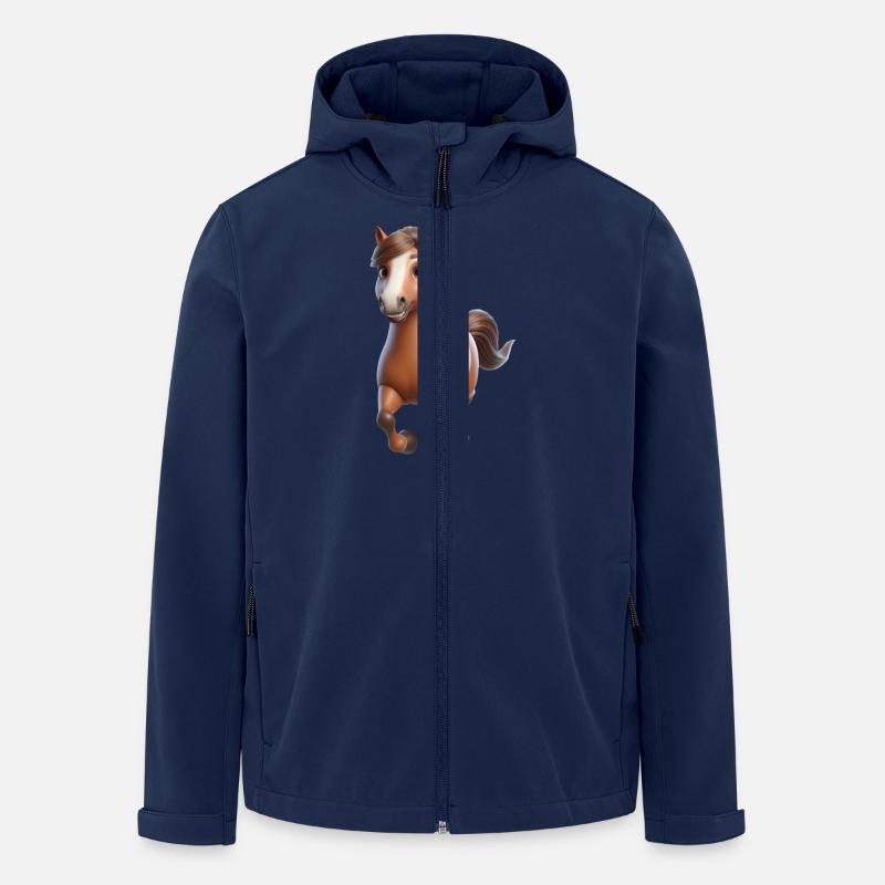 Cheval 3 - Veste softshell homme en polyester recyclé Stanley/Stella - marine
