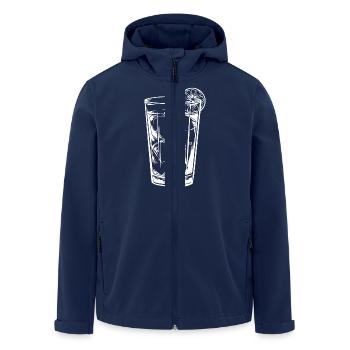 Lemonade Drink - Men’s Recycled Softshell Jacket by Stanley/Stella - navy - Front - AI Model Male 185 light (185cm)