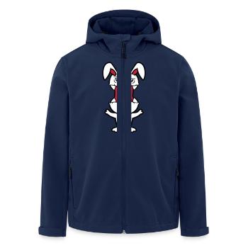 Lapin Monstre Mal Dangereux Cool Halloween Horreur - Veste softshell homme en polyester recyclé Stanley/Stella - marine - Devant - AI Model Male 185 light (185cm)