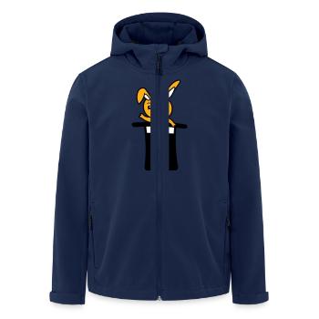 Hase Zauberer Zylinder Hut Kind Baby zaubern süß - Recycelte Männer Softshell-Jacke von Stanley/Stella - Navy - Vorne - AI Model Male 185 light (185cm)