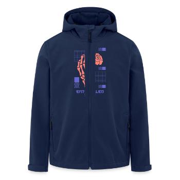 Lune captivée - Veste softshell homme en polyester recyclé Stanley/Stella - marine - Devant - AI Model Male 185 light (185cm)