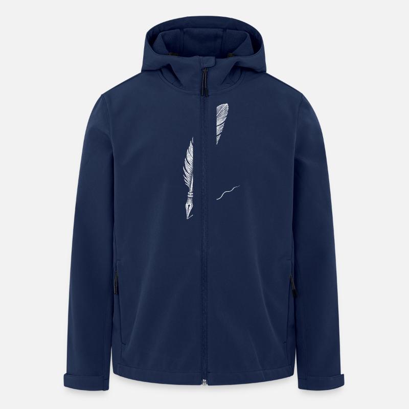 Plume - Veste softshell homme en polyester recyclé Stanley/Stella - marine