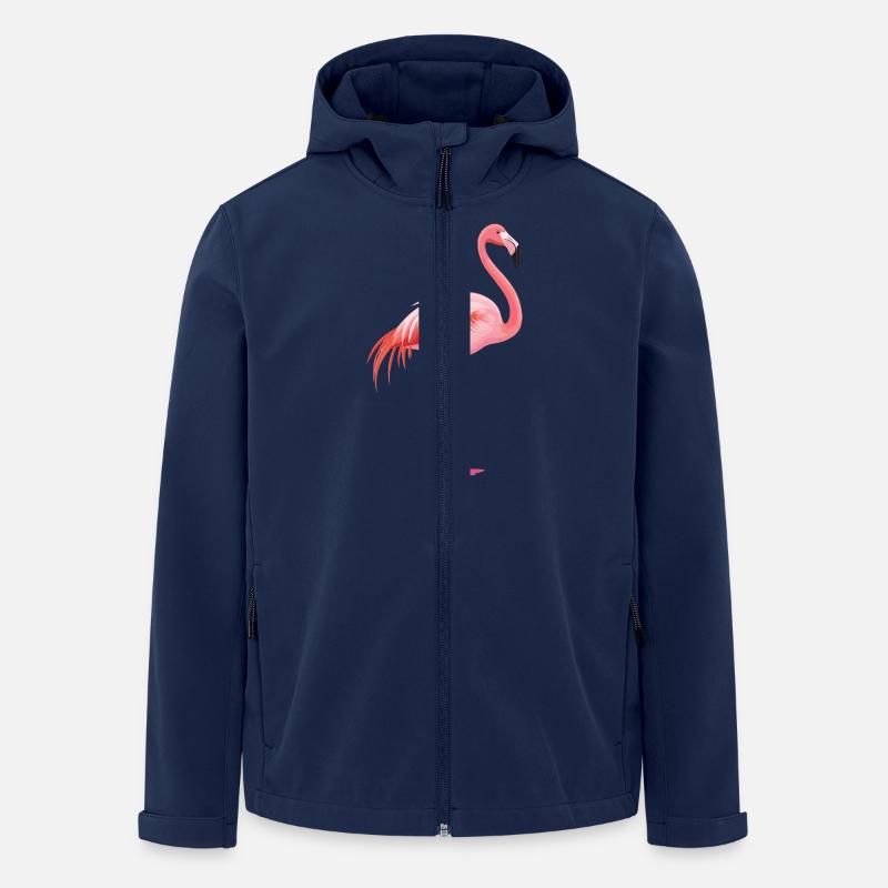 Flamingo - Recycelte Männer Softshell-Jacke von Stanley/Stella - Navy