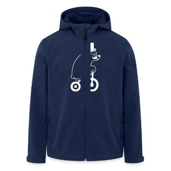 Polar bear - Men’s Recycled Softshell Jacket by Stanley/Stella - navy - Front - AI Model Male 185 light (185cm)