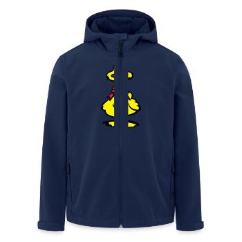 ente - Recycelte Männer Softshell-Jacke von Stanley/Stella - Navy - Vorne - AI Model Male 185 light (185cm)