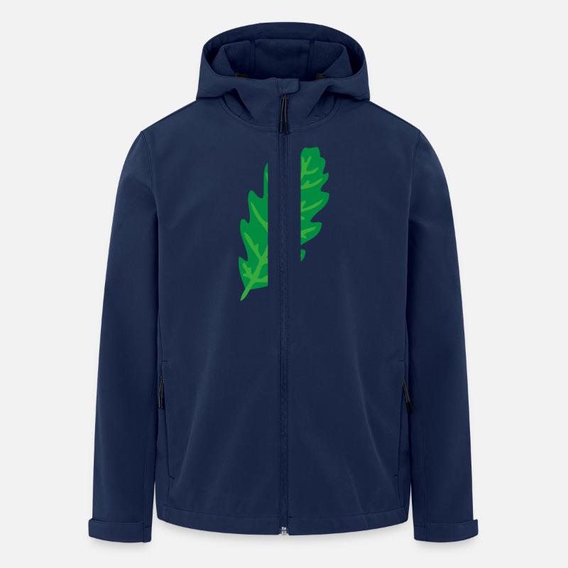Eichenlaub - Recycelte Männer Softshell-Jacke von Stanley/Stella - Navy