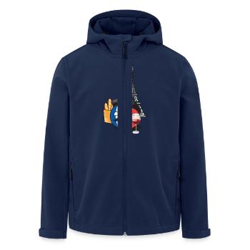 FranceBall - Men’s Recycled Softshell Jacket by Stanley/Stella - navy - Front - AI Model Male 185 light (185cm)