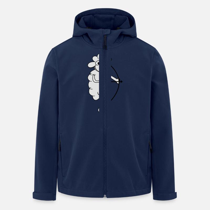 Sheep with bow - Men’s Recycled Softshell Jacket by Stanley/Stella - navy