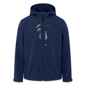 Cocktail 2 - Men’s Recycled Softshell Jacket by Stanley/Stella - navy - Front - AI Model Male 185 light (185cm)