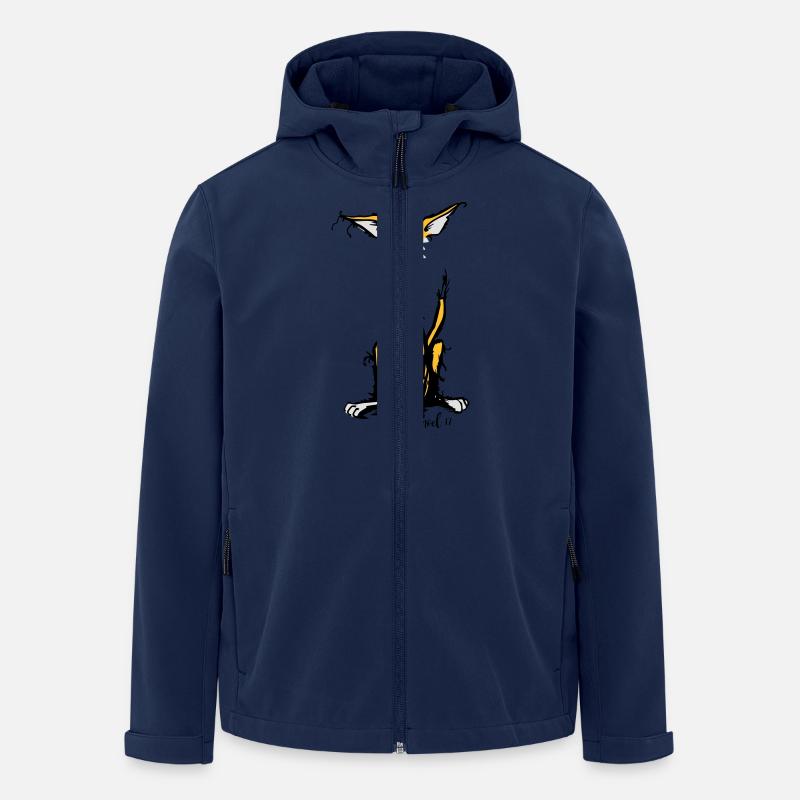 Rauhaar Podenco - Recycelte Männer Softshell-Jacke von Stanley/Stella - Navy
