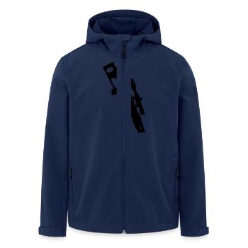 PSL Dragunov Sniper Rifle - Recycelte Männer Softshell-Jacke von Stanley/Stella - Navy - Vorne - AI Model Male 185 light (185cm)