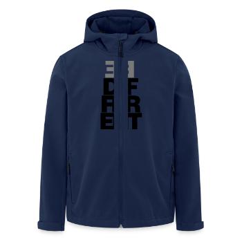 Be different - Recycelte Männer Softshell-Jacke von Stanley/Stella - Navy - Vorne - AI Model Male 185 light (185cm)