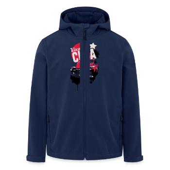 Viva la Cuba - Recycelte Männer Softshell-Jacke von Stanley/Stella - Navy - Vorne - AI Model Male 185 light (185cm)