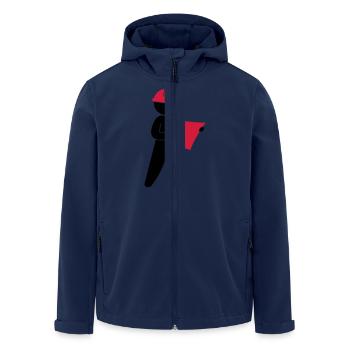 An engineer at a construction site - Men’s Recycled Softshell Jacket by Stanley/Stella - navy - Front - AI Model Male 185 light (185cm)