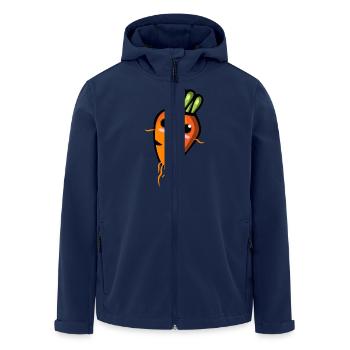 Carrot - Men’s Recycled Softshell Jacket by Stanley/Stella - navy - Front - AI Model Male 185 light (185cm)