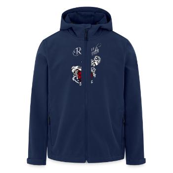 Rock till death Version 2 - Recycelte Männer Softshell-Jacke von Stanley/Stella - Navy - Vorne - AI Model Male 185 light (185cm)