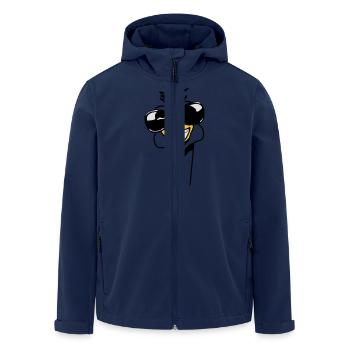 Lustig Emu Strauss Sonnenbrille witzig Cool - Recycelte Männer Softshell-Jacke von Stanley/Stella - Navy - Vorne - AI Model Male 185 light (185cm)