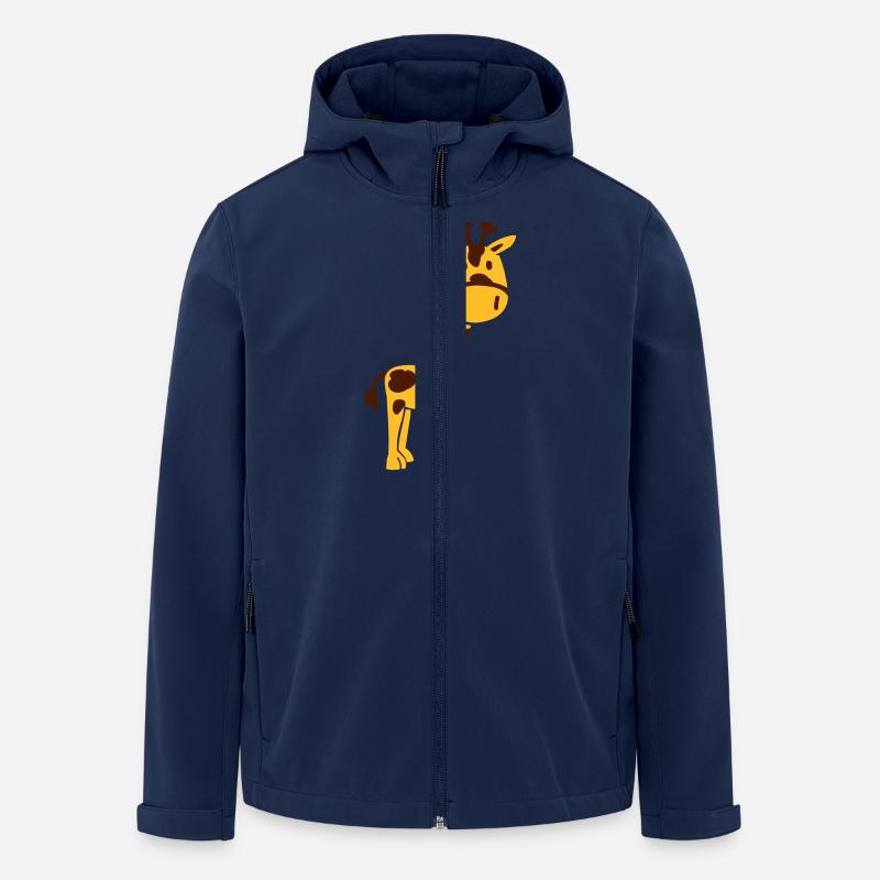 Giraffe - Recycelte Männer Softshell-Jacke von Stanley/Stella - Navy