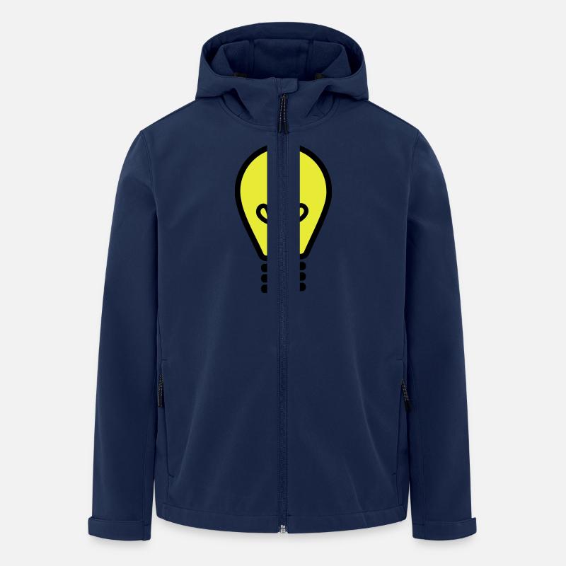 Glühbirne - Recycelte Männer Softshell-Jacke von Stanley/Stella - Navy