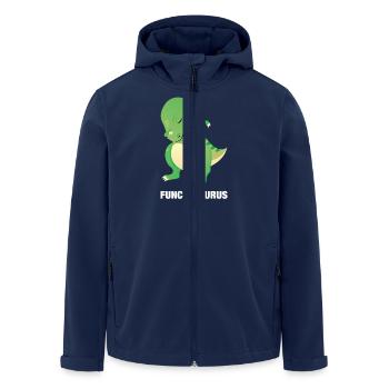Funclesaurus Rex | Cool Fun Uncle Design - Veste softshell homme en polyester recyclé Stanley/Stella - marine - Devant - AI Model Male 185 light (185cm)