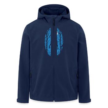 Zoombie - Veste softshell homme en polyester recyclé Stanley/Stella - marine - Devant - AI Model Male 185 light (185cm)