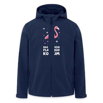 Karneval Flamingo Das ist mein Flamingo Kostüm - Recycelte Männer Softshell-Jacke von Stanley/Stella - Navy - Vorne - AI Model Male 185 light (185cm)