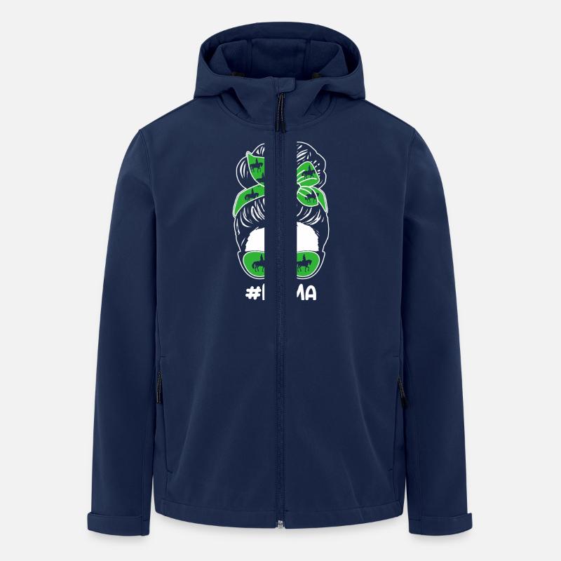 Monter à cheval maman maman - Veste softshell homme en polyester recyclé Stanley/Stella - marine