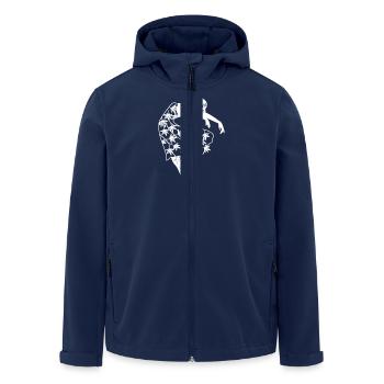 Ballerina Balletttänzerin Tanzen Ballett Geschenk - Recycelte Männer Softshell-Jacke von Stanley/Stella - Navy - Vorne - AI Model Male 185 light (185cm)