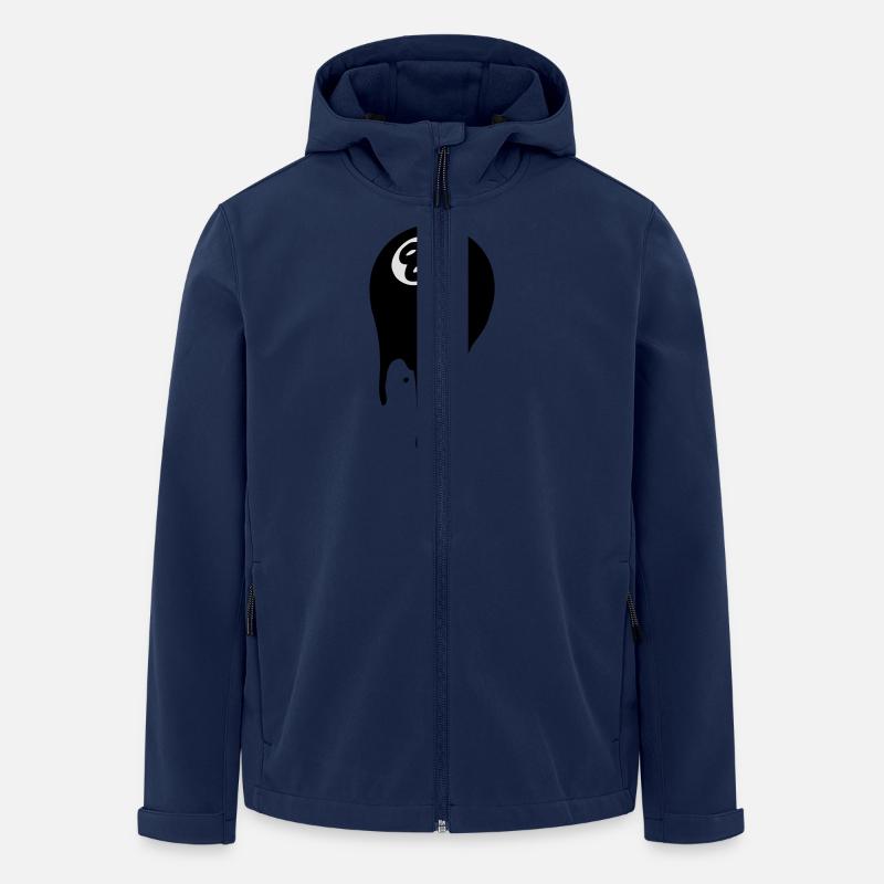 boule de billard - Veste softshell homme en polyester recyclé Stanley/Stella - marine