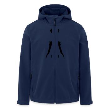 Tire-bouchon - Veste softshell homme en polyester recyclé Stanley/Stella - marine - Devant - AI Model Male 185 light (185cm)